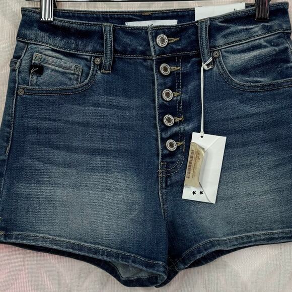 KanCan High Rise Button Fly Shorts Size 26 NWT - Picture 4 of 8